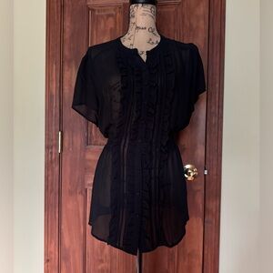 torrid sheer dressy blouse size 1